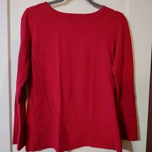 DownEast Red Long Sleeve Tee XL